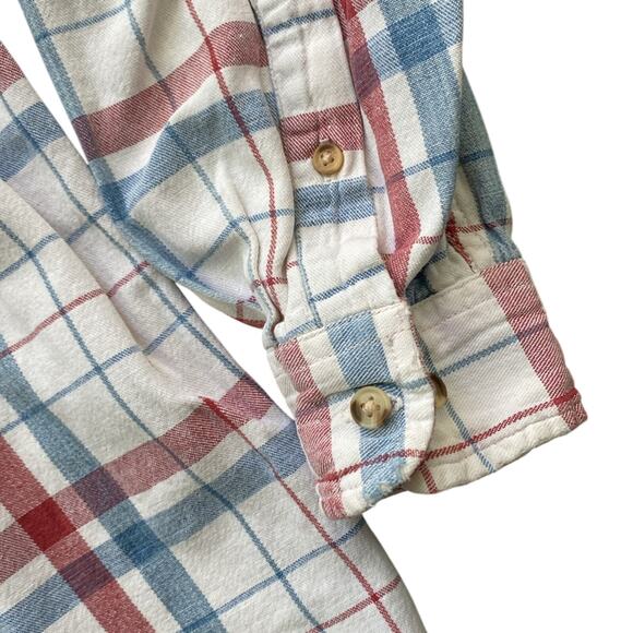 FIELDMASTER Plaid Button Down Shirt Mens Sz Medium 100% Cotton Cabincore - Picture 3 of 6